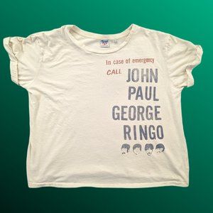 Beatles T-shirt - Cream - Junk Food - Women's XXL